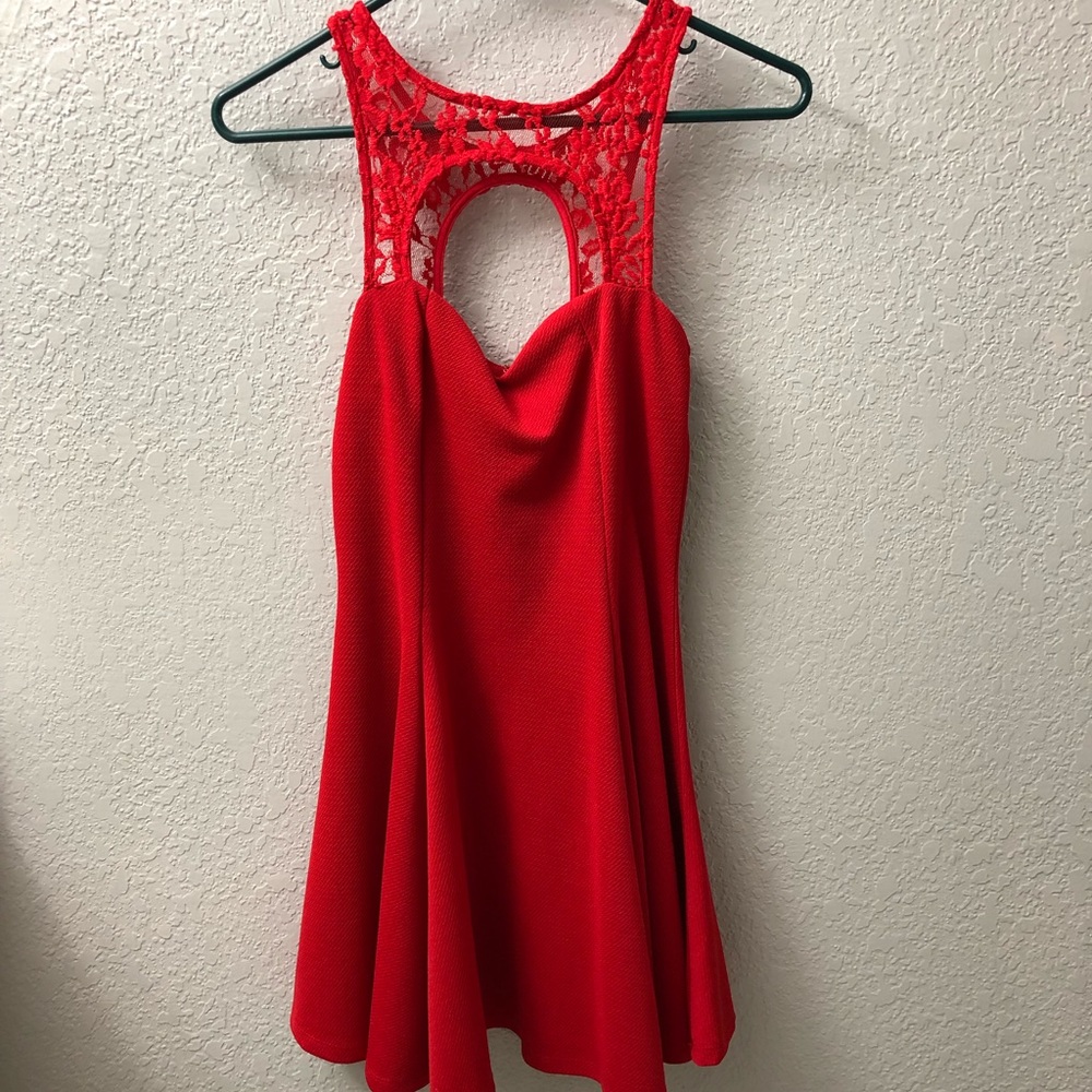 Red prom or homecoming dress